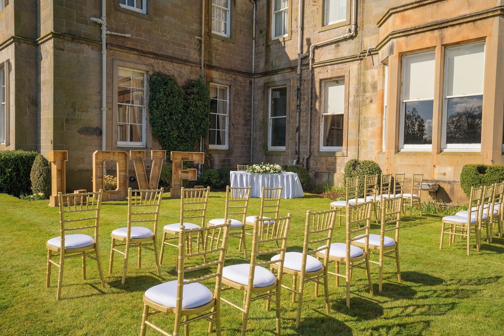 Outdoor wedding area