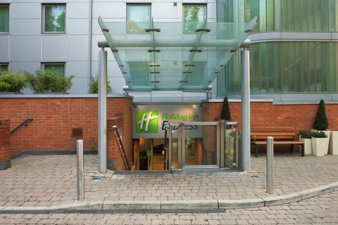 Hotel Exterior back entrance with accesible lift