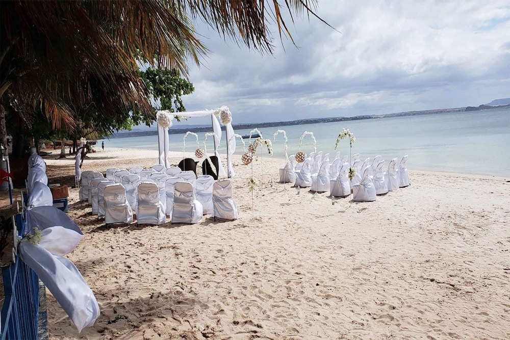Outdoor wedding area