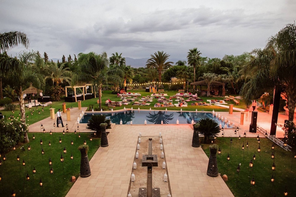 Outdoor wedding area