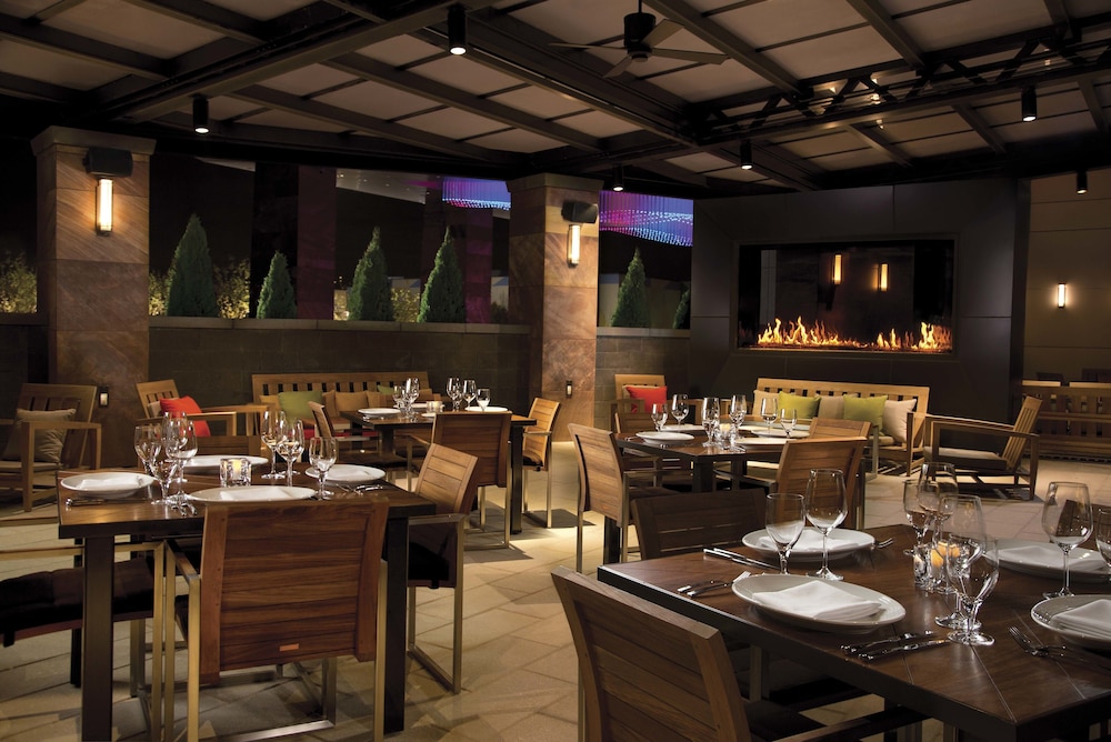 Outdoor banquet area