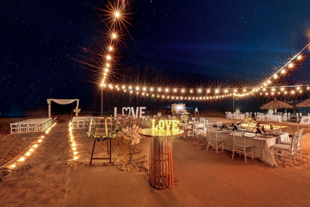 Outdoor wedding area