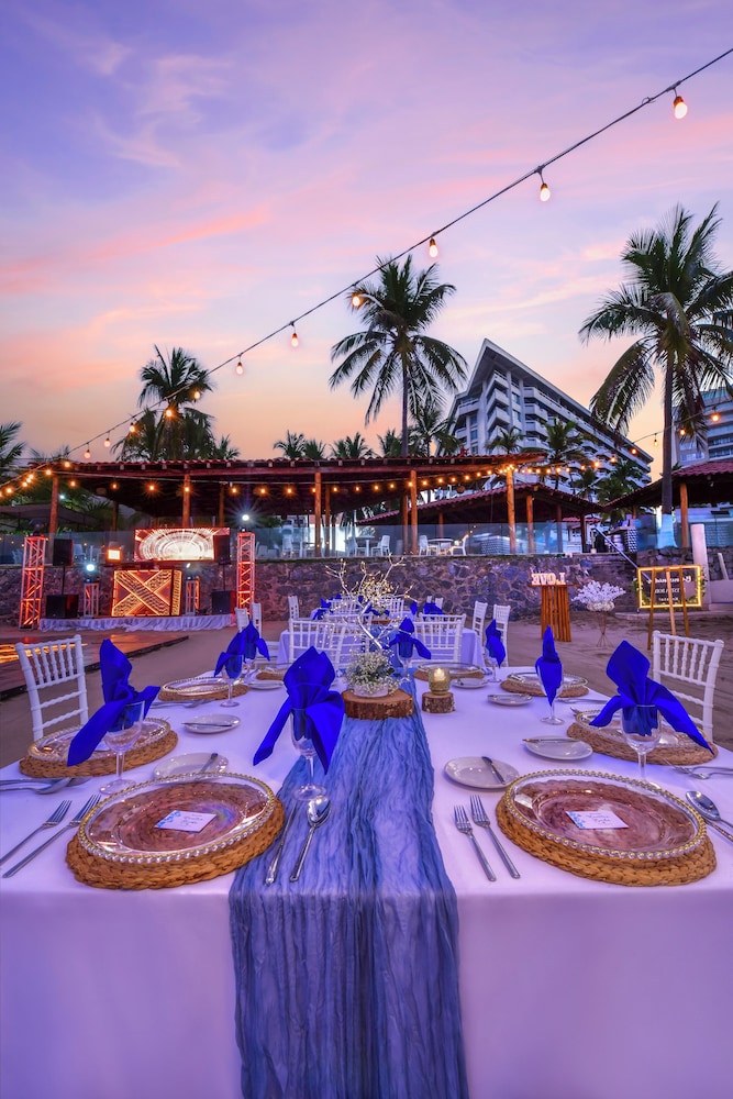 Outdoor wedding area