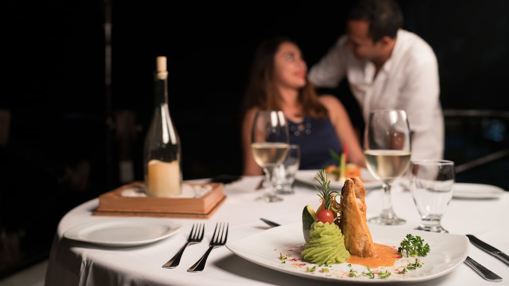 Couples dining