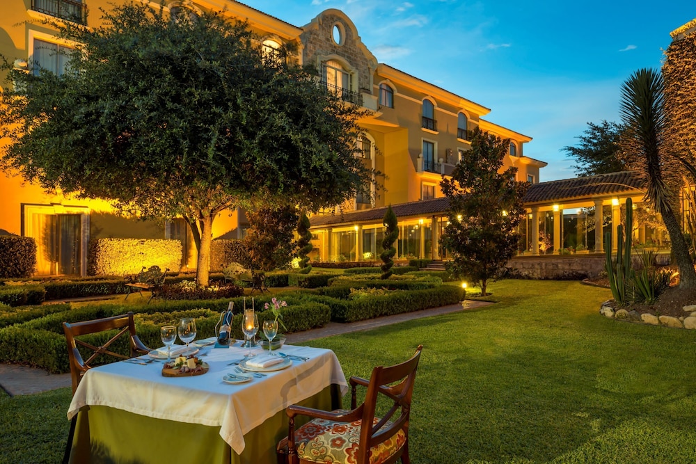 Outdoor banquet area