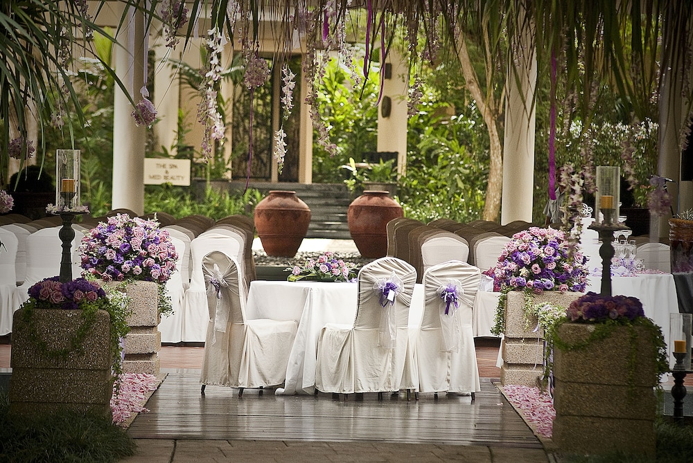 Outdoor wedding area