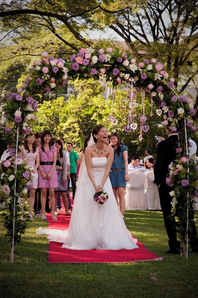 Outdoor wedding area