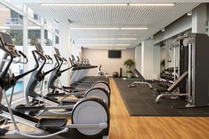 thumbnail: Maintain your routine at our Houston hotel fitness center