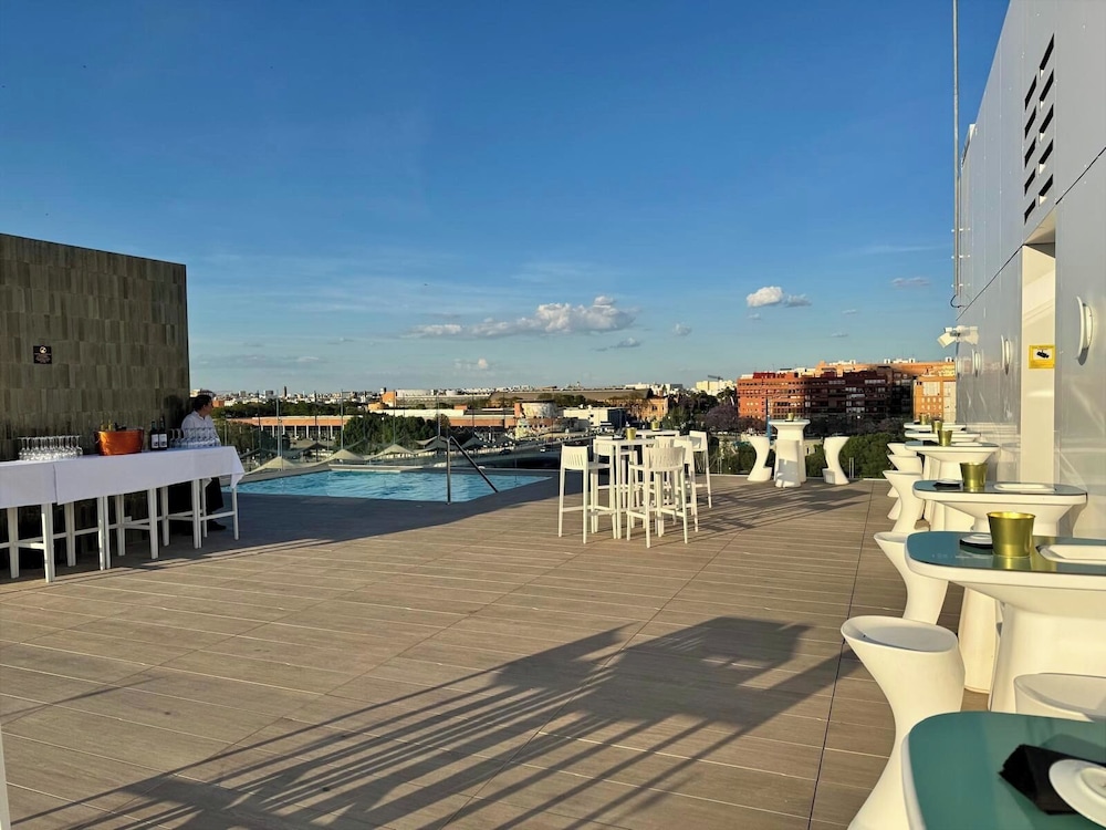 Outdoor banquet area