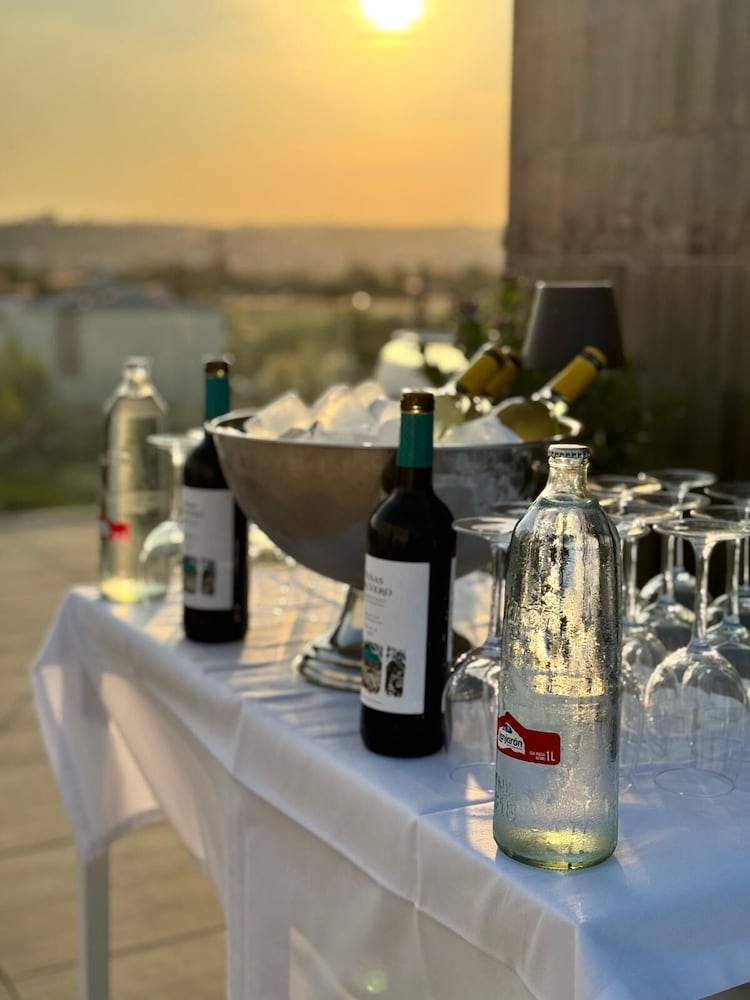 Outdoor banquet area