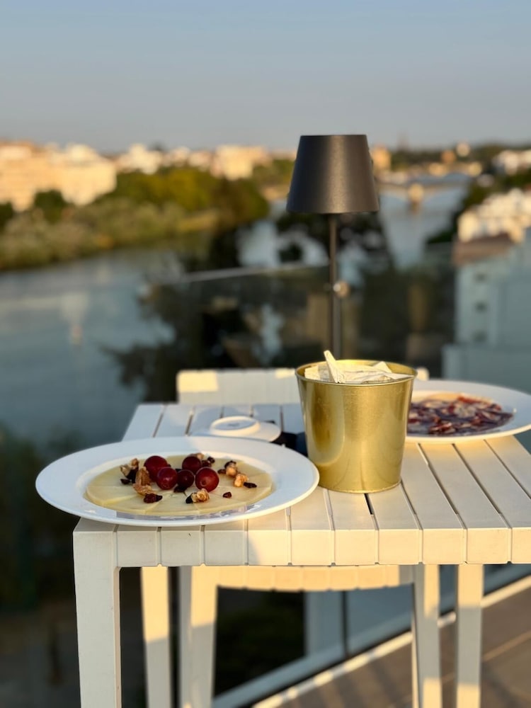 Outdoor banquet area
