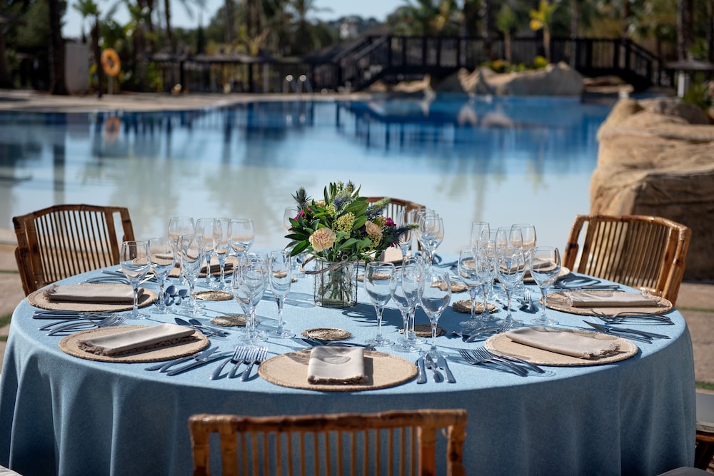 Outdoor wedding area