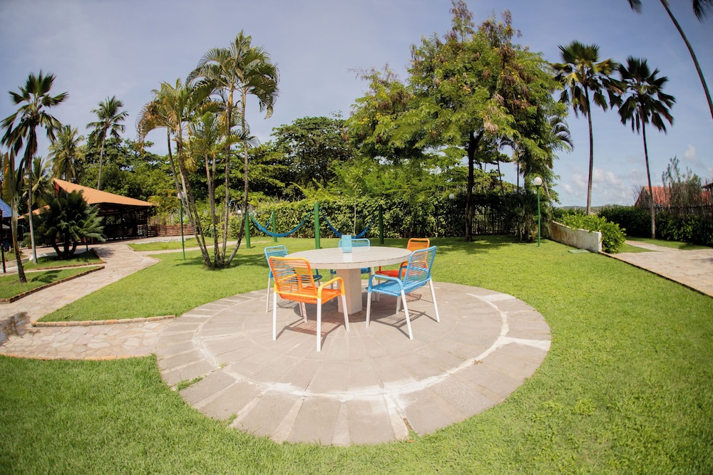Outdoor banquet area