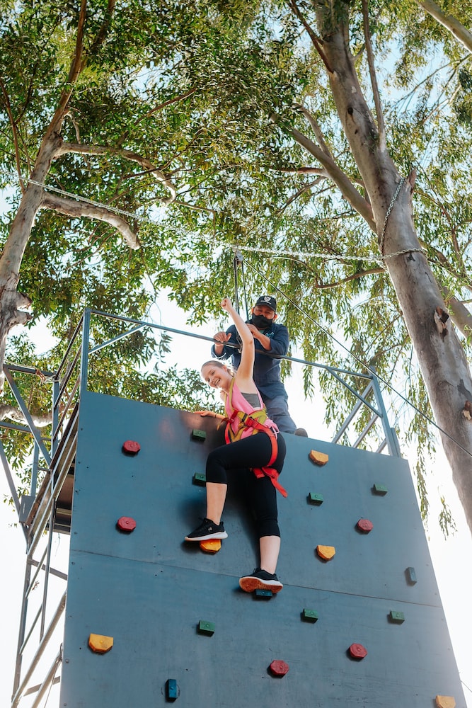 Outdoor rock climbing