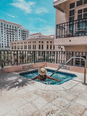thumbnail: Outdoor spa tub