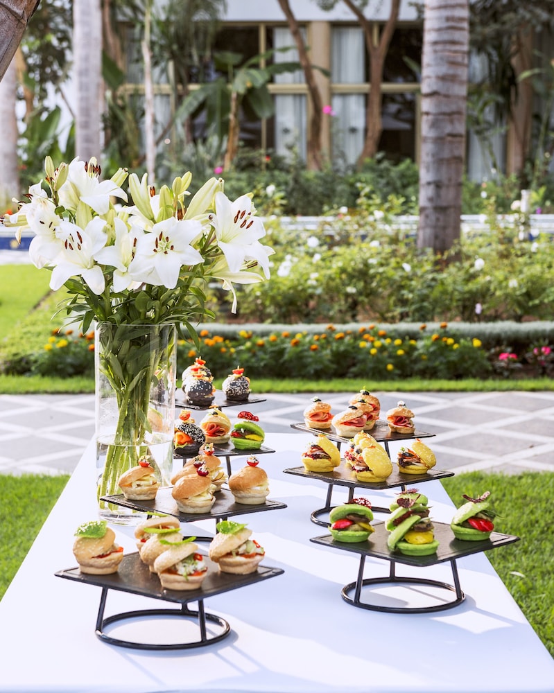 Outdoor banquet area