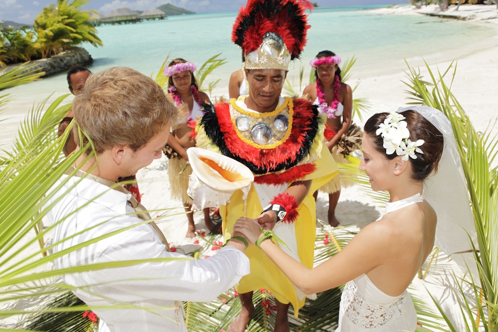 Outdoor wedding area