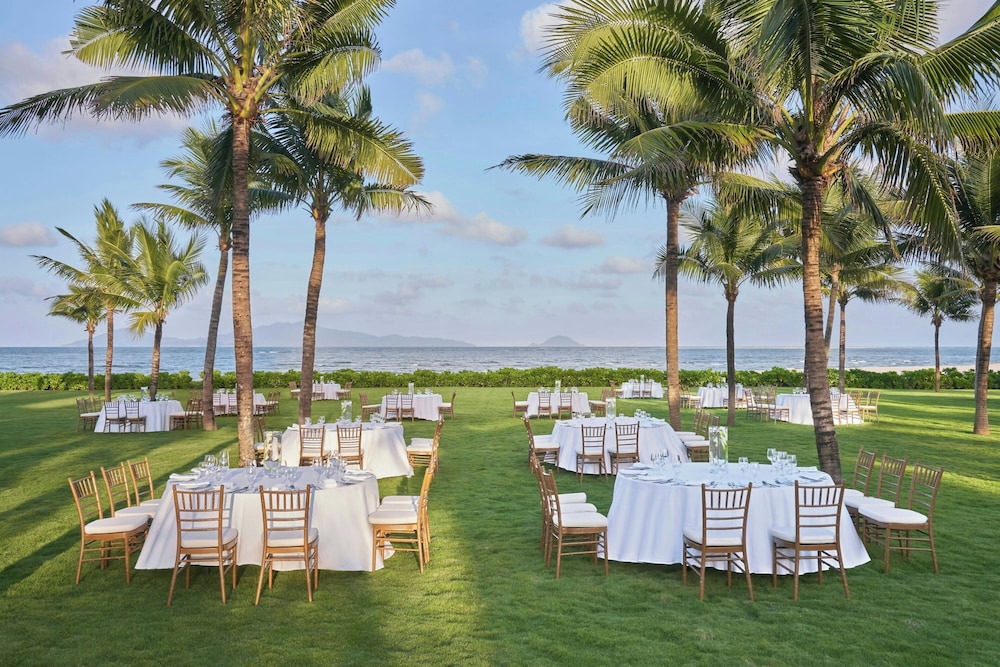Outdoor wedding area