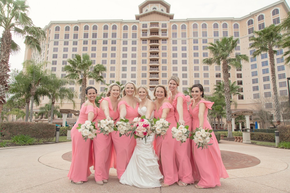 Outdoor wedding area