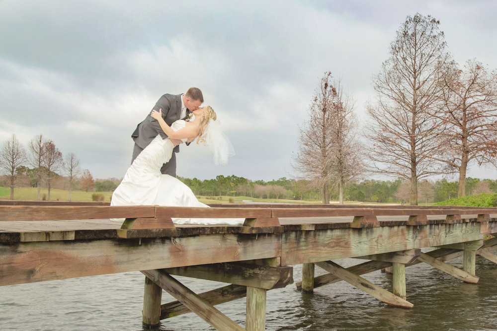 Outdoor wedding area