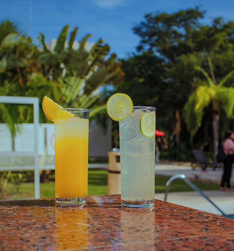 Outdoor banquet area