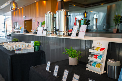 Help yourself to tea and coffee in our foyer between meetings.