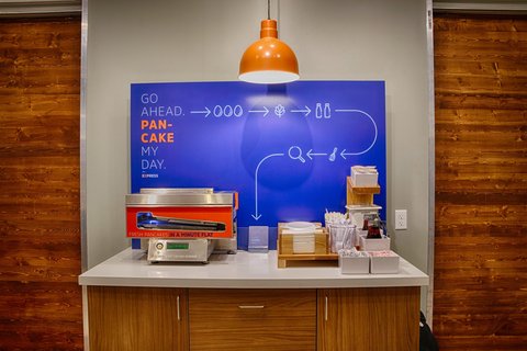 Free breakfast that includes fresh hot pancakes in a minute!