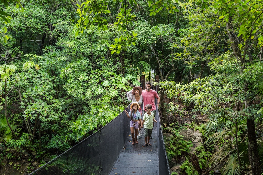 Outdoor banquet area