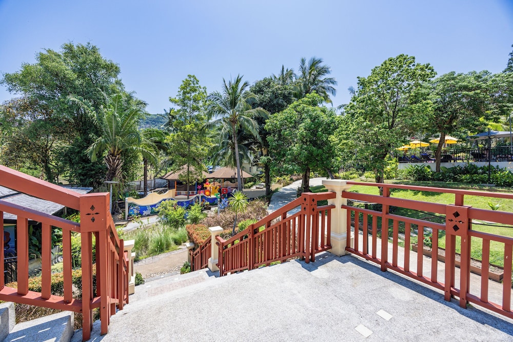 Outdoor wedding area
