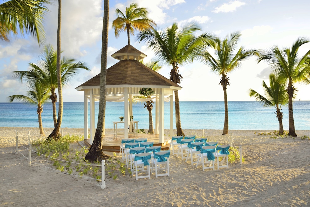 Outdoor wedding area