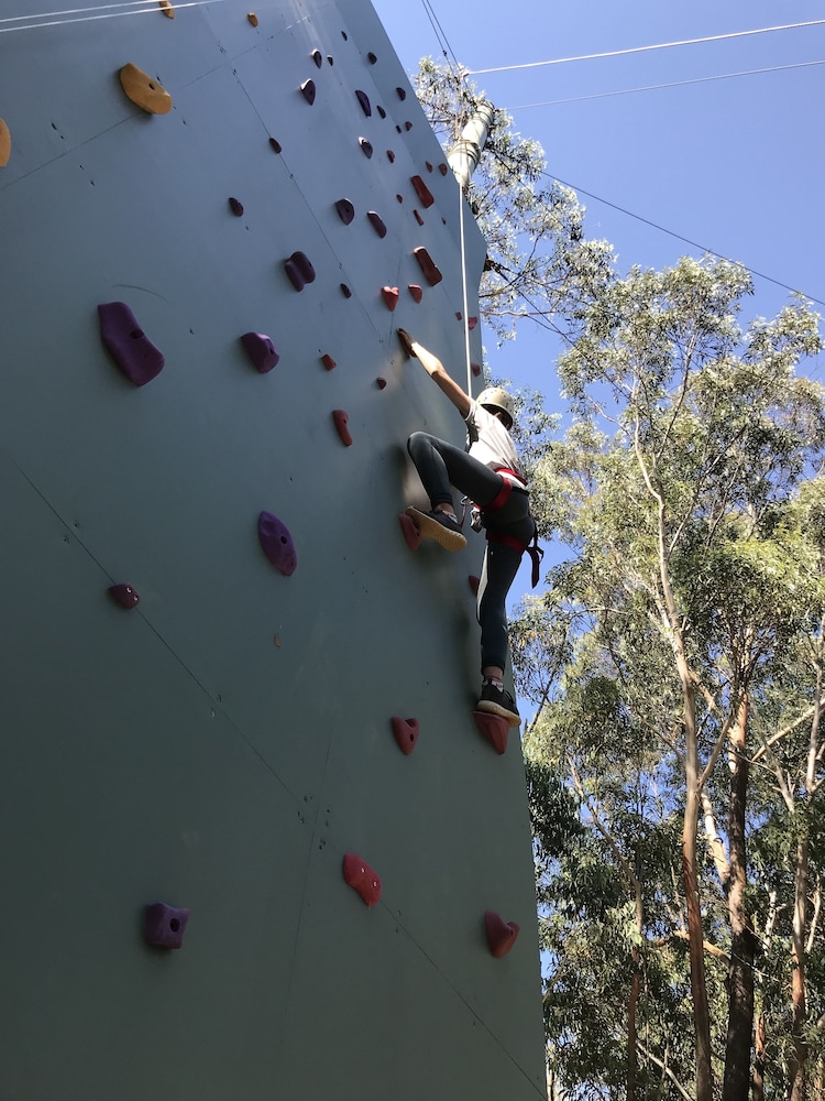 Outdoor rock climbing