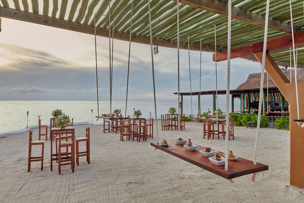 Outdoor wedding area