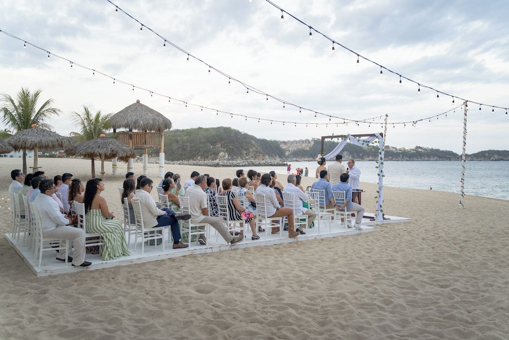 Outdoor wedding area