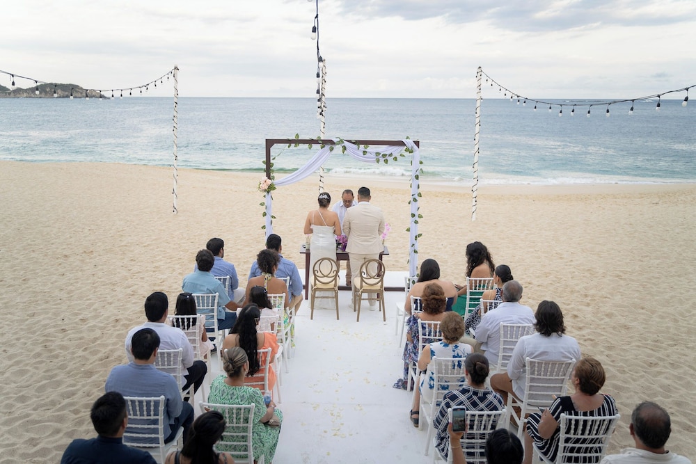 Outdoor wedding area