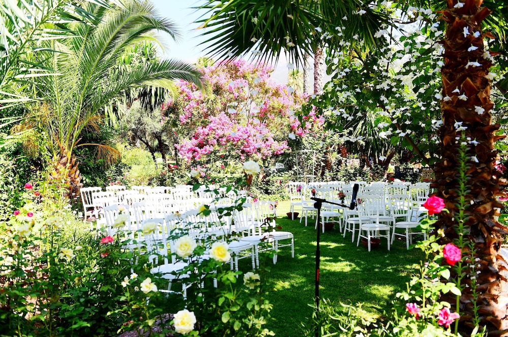 Outdoor wedding area