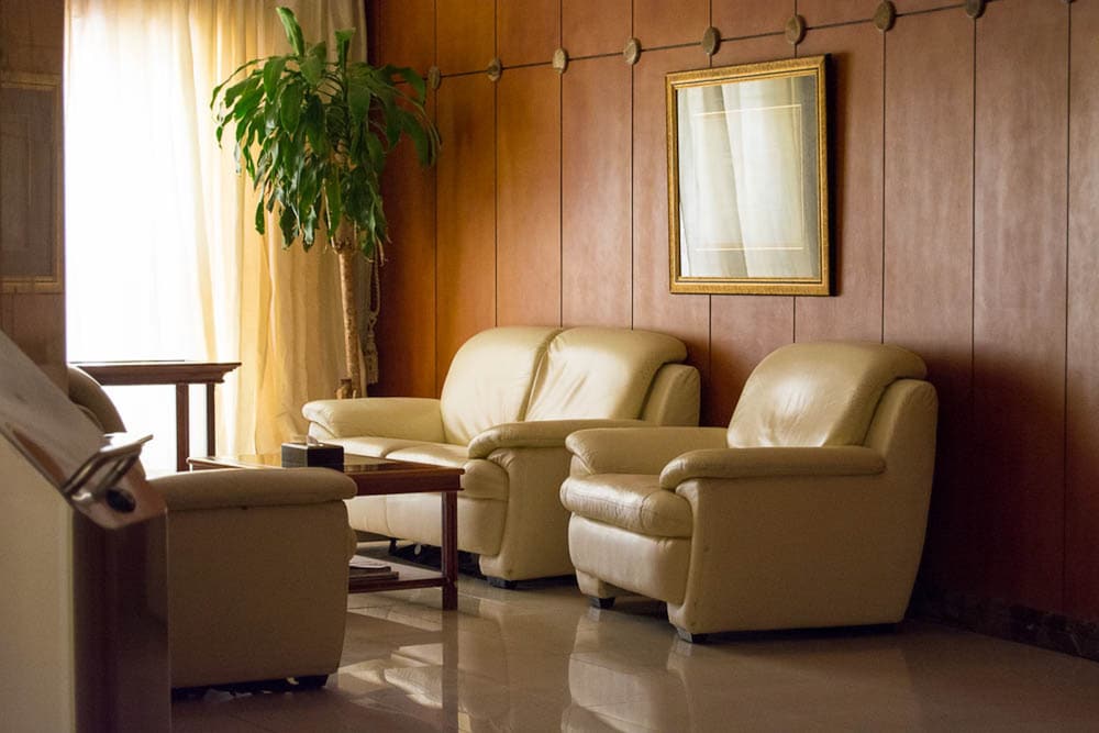 Lobby sitting area