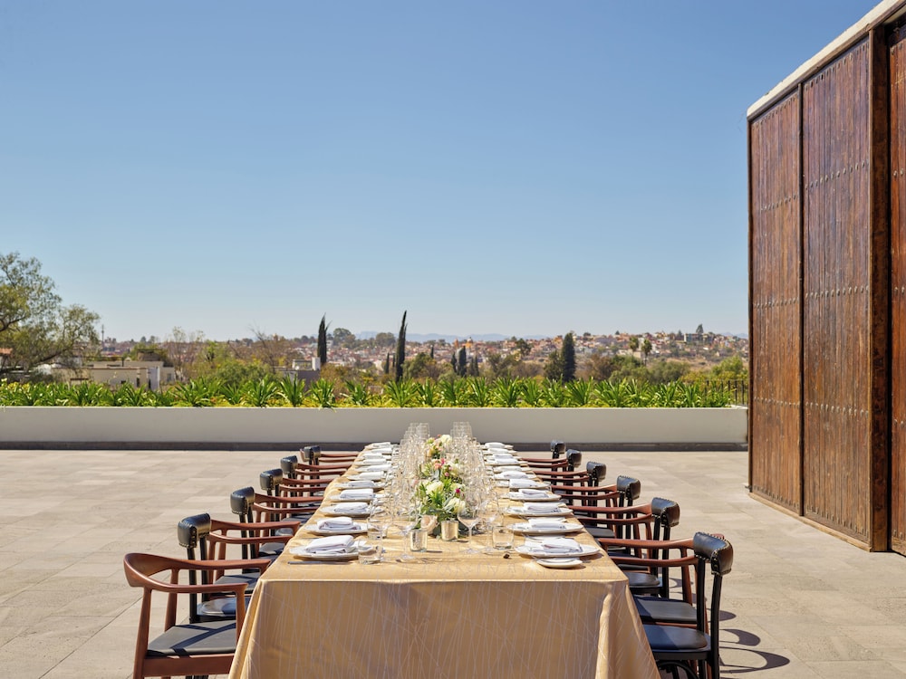 Outdoor wedding area