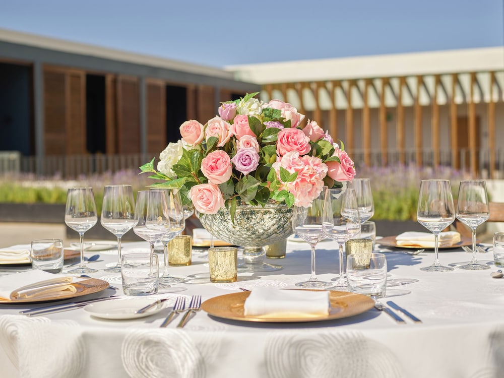 Outdoor wedding area