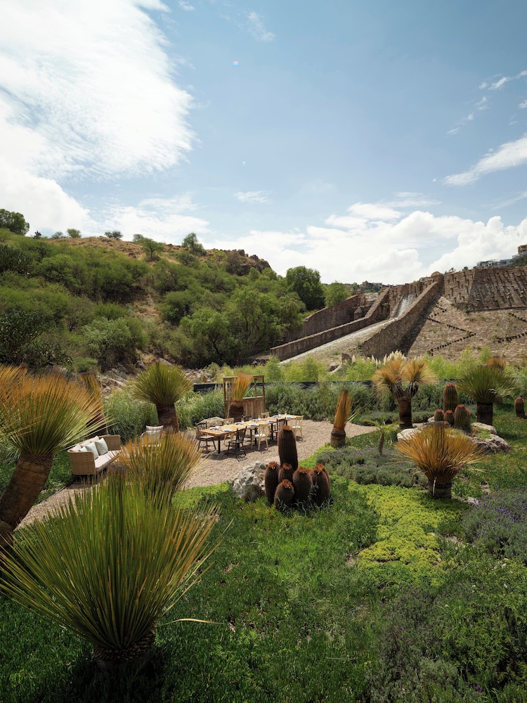 Outdoor banquet area
