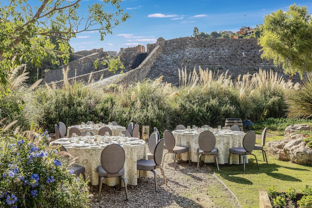 Outdoor banquet area