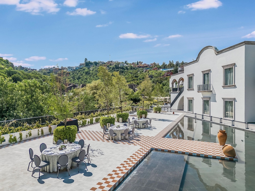 Outdoor banquet area