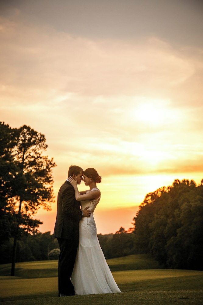 Outdoor wedding area