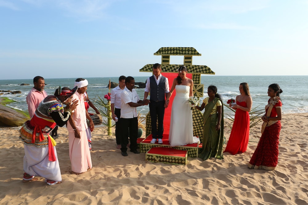 Outdoor wedding area