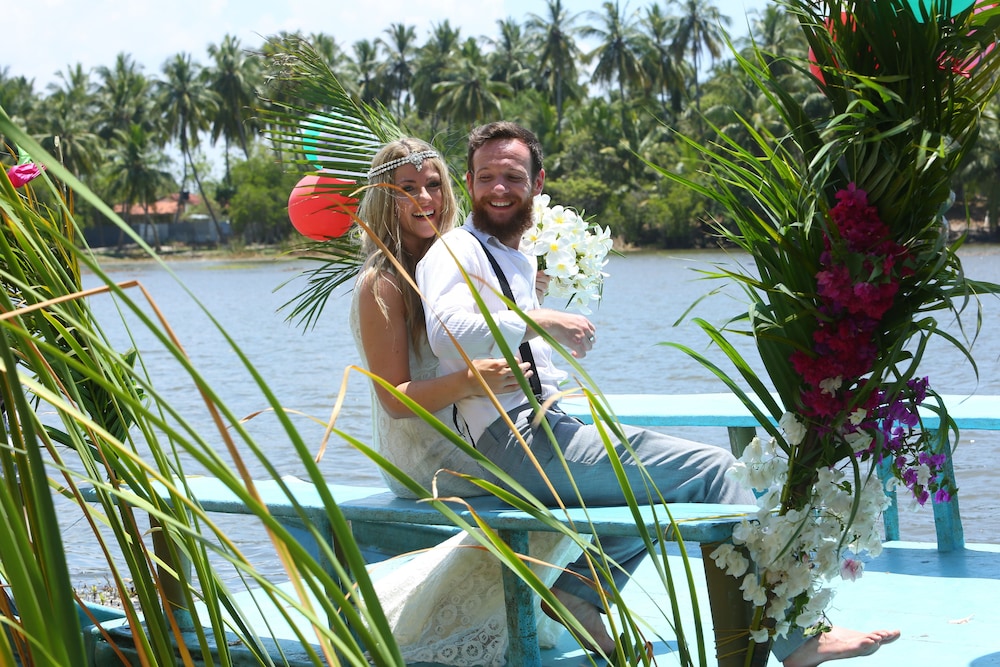 Outdoor wedding area