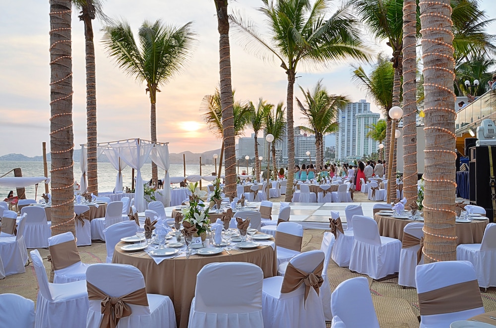 Outdoor wedding area
