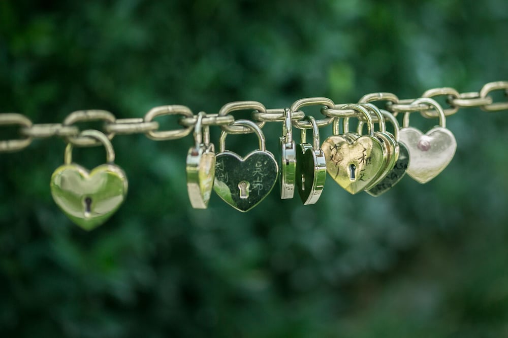 Outdoor wedding area