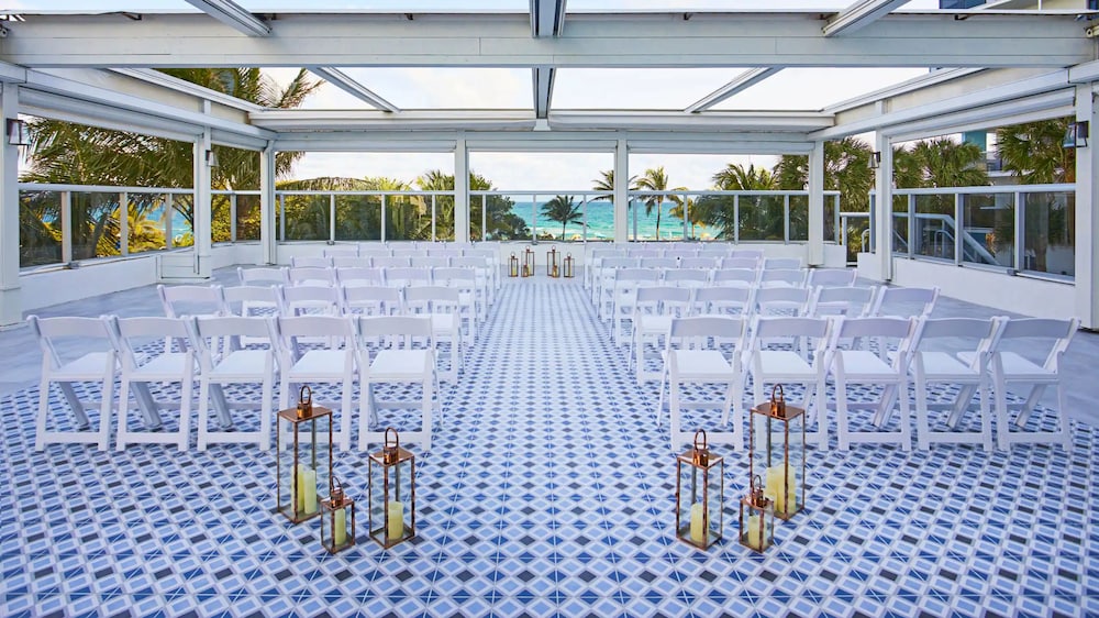 Outdoor wedding area