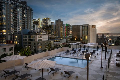 Evening Rooftop Pool