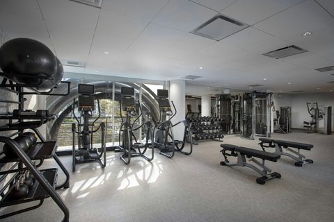 View of Hotel Gym Equipment