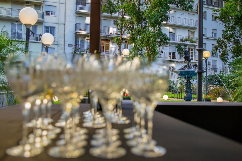 Outdoor banquet area